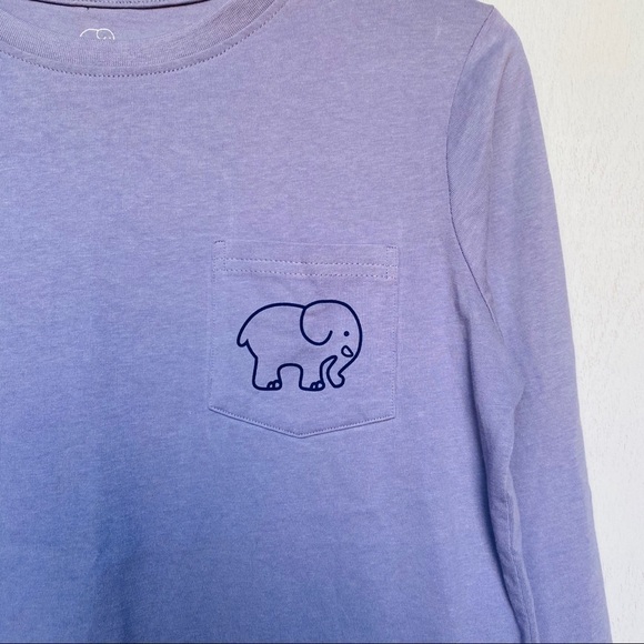 Ivory Ella Lilac Long Sleeve T-Shirt | Paisley Elephant Print | NWOT - Picture 4 of 6